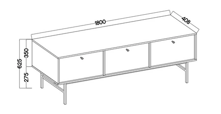 Nábytek Kioto III béžový stylový designový nábytek do obývacího pokoje elegantní nábytek podepřený zlatým kovovým rámem jemné úchytky