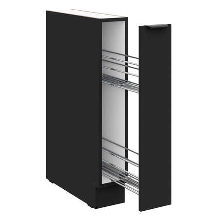 Kuchyňská skříňka Cargo černá 15 D CARGO BB kovová hrana úchytky skříňka odolná proti vlhkosti a poškození