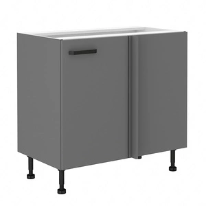 Rohová kuchyňská linka Verdi 105 ND 1F BB pravá kovová úchytka skříňka odolná proti vlhkosti a poškození