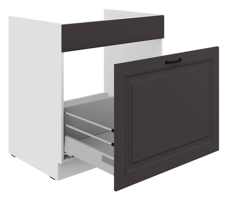 Kuchyňská dřezová skříňka se zásuvkou Silver 80 ZL 1S BB skříňka odolná vůči páře, teplu a rozlitým tekutinám