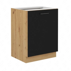 Stojací kuchyňská skříňka s policí Monza 60 D 1F BB skříň odolná proti páře vysoké teplotě a rozlité kapalině