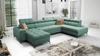 Rohová pohovka s funkcí spaní Bolmso VI mint levá pohodlná rohová pohovka s nastavitelnými opěrkami hlavy dekorativní prošívání na sedáku