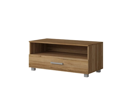 RTV skříňka Maximus 100 cm dub catania se zásuvkou moderní design hrany zakončené speciální ABS dýhou zásuvka na válečkových pojezdech