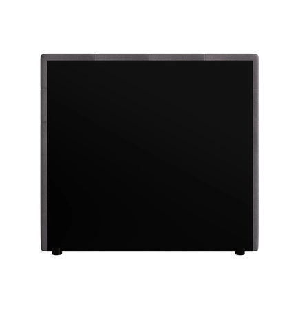 Kontinentální postel Kansas 120x200 šedá v moderním skandinávském stylu s čalouněným čelem a nohama