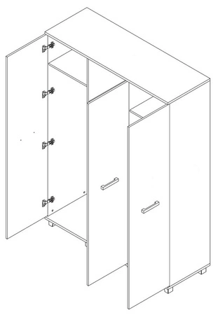Ložnicový nábytek Maximus dub sonoma světlý klasický design funkční a pohodlný potěší milovníky klasických interiérů