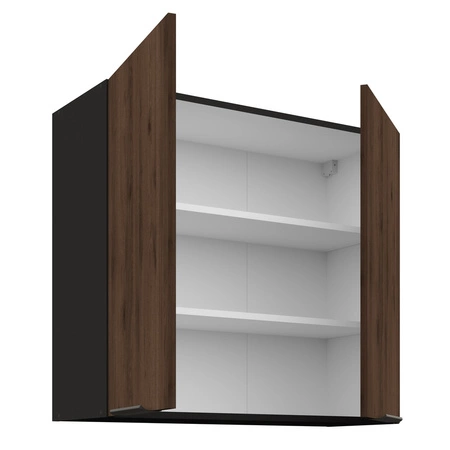 Brianza / Tarraco rohová kuchyňská sestava 310x250 cm kovové úchytky skříněk vypadají skvěle v moderních interiérech