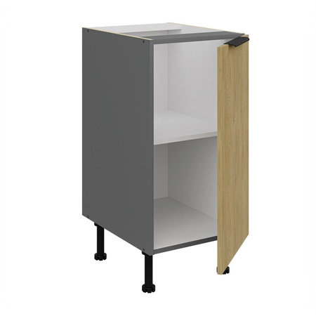 Sada kuchyňského nábytku Corsico 260 cm elegantní kuchyňské skříňky v moderních a přírodních barvách úchyty s kovovými hranami