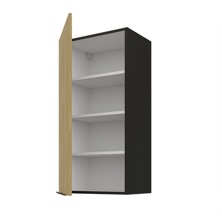 Kuchyňská nástěnná skříňka Crotone 45 G-90 1F s kovovou hranou úchytky odolná proti vlhkosti a poškození skříňky