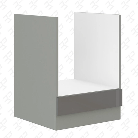 Sestava rohového kuchyňského nábytku Šedá 260x270 cm lesklá čela styl skříněk bude ladit s interiérem každé kuchyně