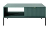 Konferenční stolek Lovro pastelově zelený se zásuvkami moderní design deska odolná proti polití