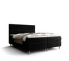Kontinentální postel Bing 180x200 černá v moderním skandinávském stylu s výrazným čelem