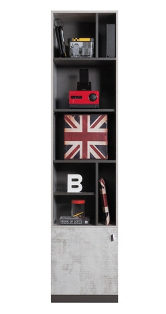 Tablo 6 graphite / enigma nábytková sestava ideální pro dětský nebo mládežnický pokoj v módním stylu