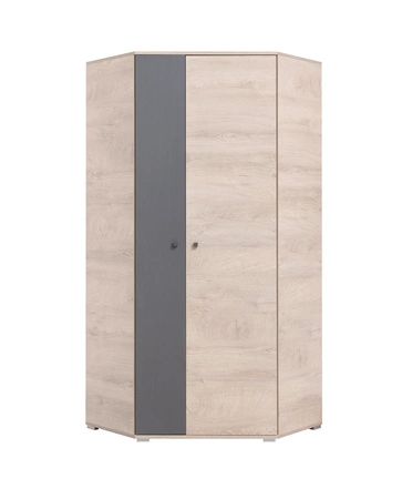 Sada nábytku Dzeta dub / antracit ideální do dětského pokoje nebo pokoje pro mladé v módním stylu