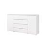 Komoda Simple 184 cm bílá funkční nábytek do obývacího pokoje nebo kanceláře pro mládež