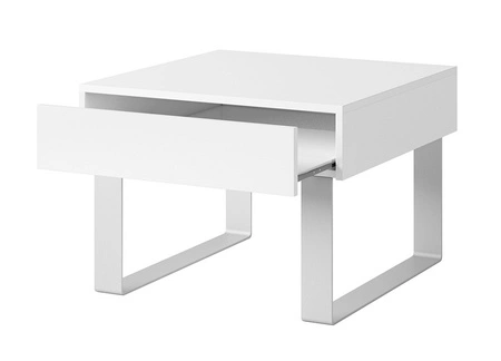 Nábytková sestava Apulia XXI bílý / černý lesk extrémně stylová nástěnná skříňka do obývacího pokoje jednoduché jednotky hodící se do každého interiéru