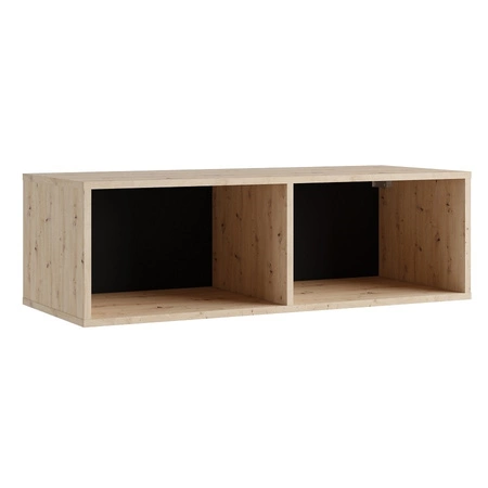 Nábytková nástěnná skříňka Apulia XXIII černý lesk / dub artisan extrémně stylová nábytková nástěnná skříňka jednoduché jednotky hodící se do každého interiéru