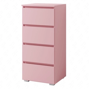 Komoda Simple 45 cm pudrově růžová funkční nábytek do dívčího pokoje jednoduchý design