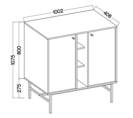 Nábytek Kioto III béžový stylový designový nábytek do obývacího pokoje elegantní nábytek podepřený zlatým kovovým rámem jemné úchytky