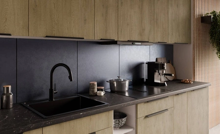 Cremona 60 NAGU-36 1F nástěnná skříňka s kovovou hranou úchytky odolná proti páře a teplu kuchyňská skříňka