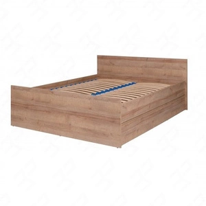 Jednoduchá postel 140x200 cm dub riviera funkční kus nábytku do ložnice nebo pokoje pro mládež