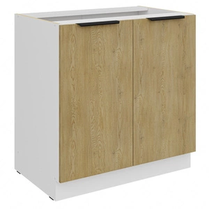 Cremona 80 D 2F BB stojatá kuchyňská skříňka s policí Kovové úchytky na hraně odolné proti vlhkosti a poškození