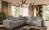 Cantare III rohová sedačka s funkcí spaní šedý jasan levá pohodlná a stylová rohová sedačka do obývacího pokoje dvě nádoby na lůžkoviny
