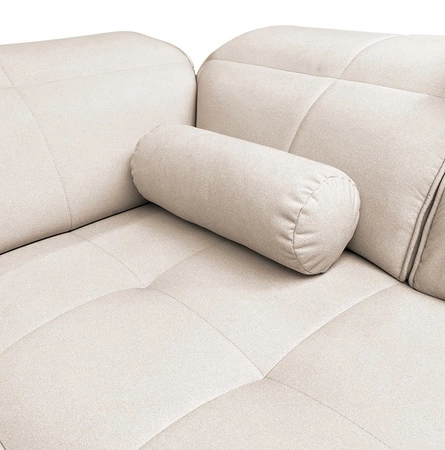 Rohová sedací souprava Samos šedá pravá moderní design jednoduchý a stylový korpus se hodí do každého interiéru nastavitelné opěrky hlavy