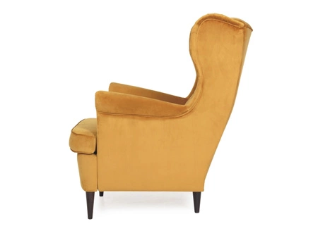 Křeslo Ushak Harry žlutý odolné proti natahování a poškrábání pohodlné při relaxaci