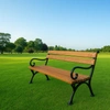 Zahradní lavice 150 cm FIEM-02-LKZP-150 královská litina s opěradlem z lakované olše