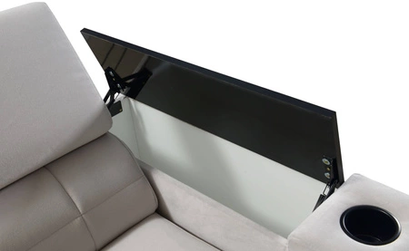 Rohová rozkládací pohovka s funkcí spaní Belvi IV hnědá pravá elegantní a stylová rohová rozkládací pohovka do obývacího pokoje praktický úložný prostor na boku