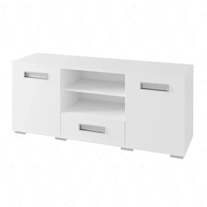 RTV skříňka Penelopa 138 cm bílá originální barvy skvělá do obývacího pokoje nebo zasedací místnosti