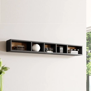 Regál Toledo 169 cm antracit / dub vnuk moderní design nábytku kvalitní regál stylová barevná kombinace