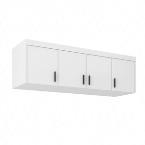 Nástavec na šatní skříň Rene 176 cm bílá funkční skříň zvětšuje úložný prostor pro oblečení, boty nebo doplňky