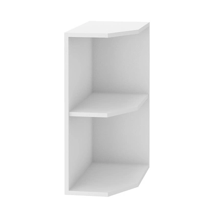 Kuchyňská koncovka s policemi 30 D ZAK BB bílá skříňka odolná páře vysoké teplotě a rozlité tekutině