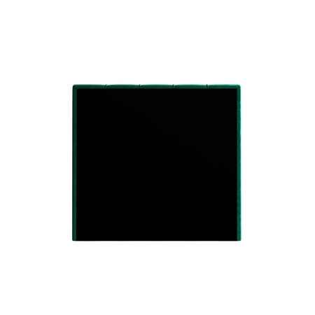 Kontinentální postel Casey 100x200 lahvově zelená v moderním skandinávském stylu s čalouněným čelem postele s úložným boxem