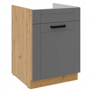 Kuchyňská dřezová skříňka se zásuvkou Asti 60 ZL 1S BB skříňka odolná proti páře, rozlití a teplu