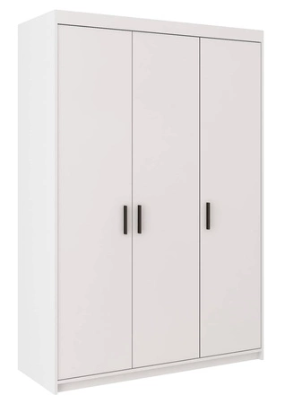 Skříň Rene 133 cm bílý moderní design a hrany zakončené ABS