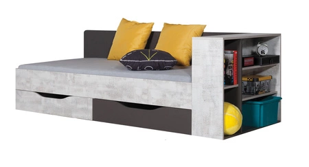 Tablo 5 graphite / enigma nábytková sestava ideální pro dětský nebo teenagerský pokoj v originálním barevném provedení