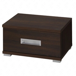 Noční stolek se zásuvkou Penelopa kaštan wenge funkční kus nábytku do ložnice nebo do pokoje mládeže hrany zakončené speciální dýhou