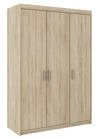 Sklopná šatní skříň Rene 133 cm dub sonoma světlý moderní design jednoduchý tvar geometrické tvary a hrany zakončené ABS