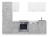 Kuchyňská sestava Toni 270 cm bílá / světlý beton vypadá skvěle v moderních interiérech