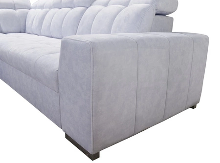 Rohová sedačka s funkcí spaní Luigi III černá levá pohodlná rohová sedačka do obývacího pokoje ideální pro každodenní relaxaci