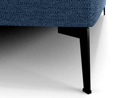 Kontinentální postel Irvine 80x200 modrá stylová postel s úložným prostorem na lůžkoviny a vysokým čelem zaujme svým elegantním designem