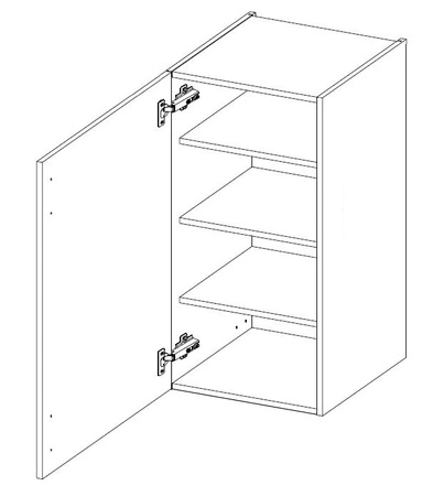 Závěsná kuchyňská skříňka Linosa 40 G-90 1F odolná proti rozlití páry a teplu