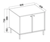 Komoda Kioto II 84 cm béžová minimalistický design ideální návrh komody do ložnice nebo obývacího pokoje zlaté úchyty