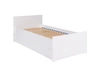 Jednoduchá postel 90x200 cm bílá funkční nábytek do pokoje pro mládež