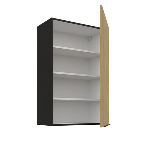 Kuchyňská nástěnná skříňka Crotone 60 G-90 1F s kovovou hranou úchytky odolná proti vlhkosti a poškození skříňky