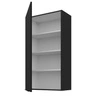 Kuchyňská nástěnná skříňka Black 60 G-108 1F kovová hrana rukojeti odolná proti vlhkosti a poškození skříňky
