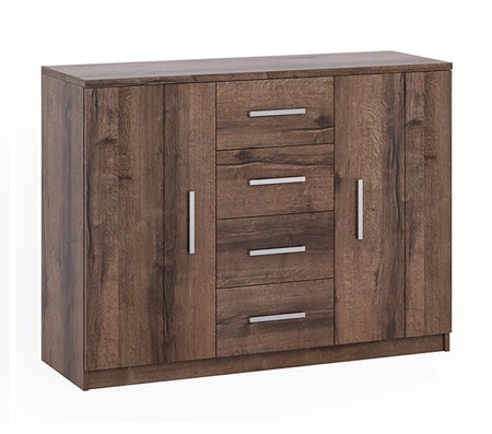 Ložnicová sestava nábytku Rico dub monastery nadčasový design ložnicová sestava nábytku prostorná posuvná skříň se zrcadlem