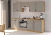 Sada kuchyňského nábytku Delos 250 cm Skříňky vypadají skvěle ve skandinávských klasických i moderních interiérech